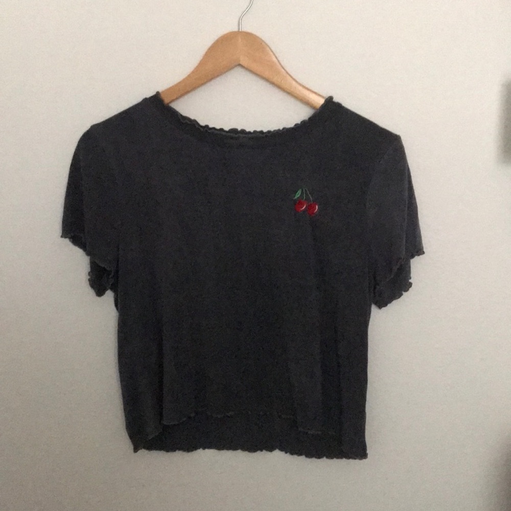 Ruffled cherry shirt